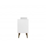 Liberty 31.49 Bathroom Vanity Sink in White and Aqua Blue