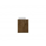 Liberty Floating 23.62 Bathroom Vanity Sink in Rustic Brown and Aqua Blue