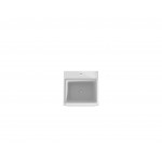 Liberty Floating 17.71 Bathroom Vanity Sink in White and Rustic Brown