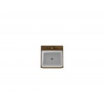 Liberty Floating 17.71 Bathroom Vanity Sink in Rustic Brown and White