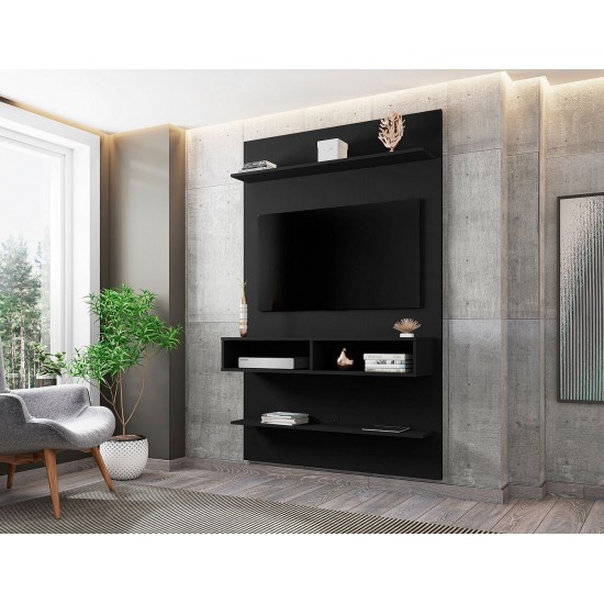 Libra Long Floating 45.35 Entertainment Center in Black