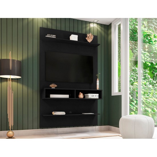 Libra Long Floating 45.35 Entertainment Center in Black