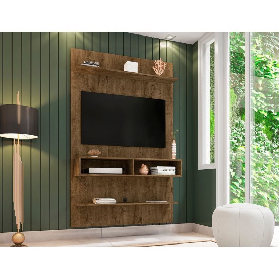 Libra Long Floating 45.35 Entertainment Center in Rustic Brown