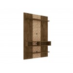 Libra Long Floating 45.35 Entertainment Center in Rustic Brown and 3D