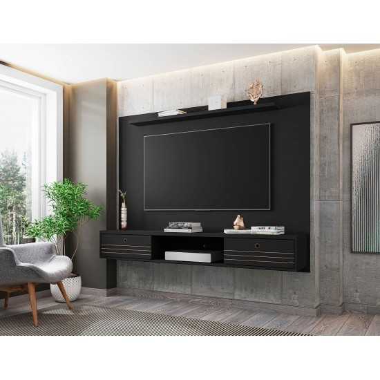 Liberty 70.86 Floating Entertainment Center in Black