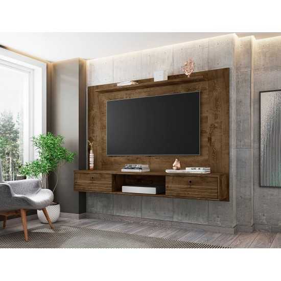 Liberty 70.86 Floating Entertainment Center in Rustic Brown