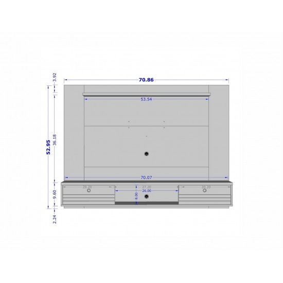 Liberty 70.86 Floating Entertainment Center in Rustic Brown