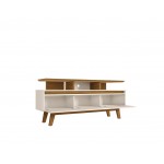 Yonkers 62.99 TV Stand in Off White and Cinnamon