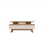 Yonkers 62.99 TV Stand in Off White and Cinnamon