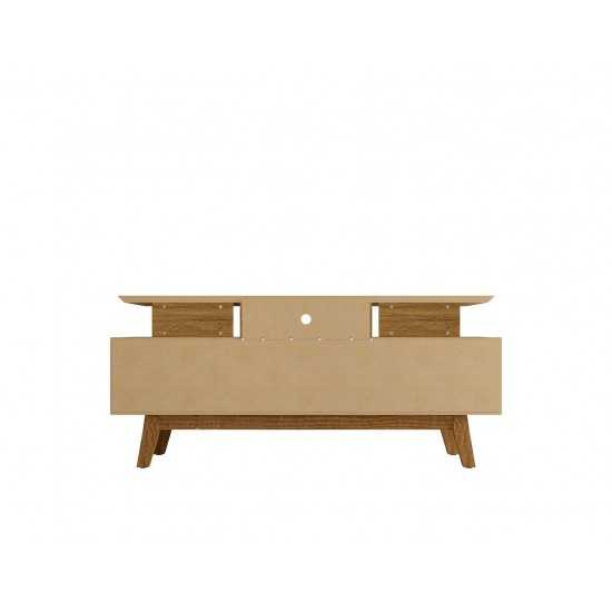 Yonkers 62.99 TV Stand in Off White and Cinnamon