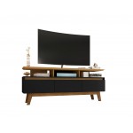 Yonkers 62.99 TV Stand in Black and Cinnamon