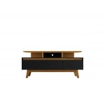 Yonkers 62.99 TV Stand in Black and Cinnamon