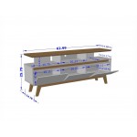 Yonkers 62.99 TV Stand in Rustic Brown