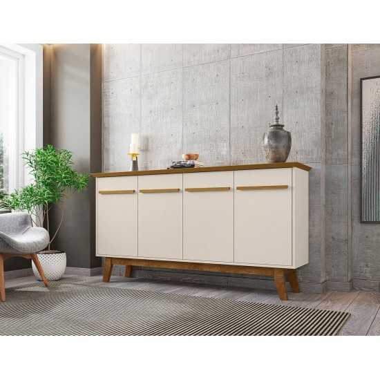 Yonkers 62.99 Sideboard in Off White and Cinnamon