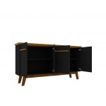 Yonkers 62.99 Sideboard in Black and Cinnamon