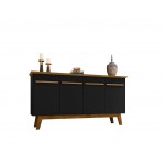 Yonkers 62.99 Sideboard in Black and Cinnamon