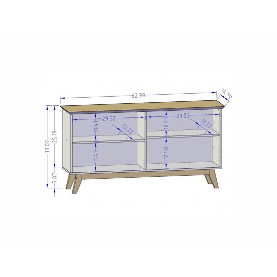 Yonkers 62.99 Sideboard in White