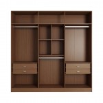 Eldridge Freestanding Wardrobe in Maple Cream Brown