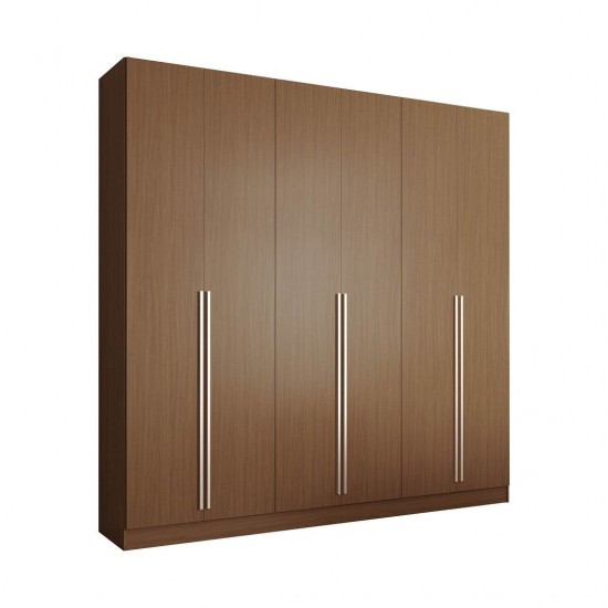 Eldridge Freestanding Wardrobe in Maple Cream Brown