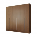 Eldridge Freestanding Wardrobe in Maple Cream Brown