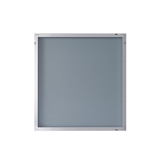 Nuova 34 x 36  Framed Rectangular Bathroom Vanity Mirror in Polished Chrome