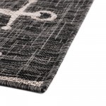 Rug Unique Loom Outdoor Coastal Charcoal Rectangular 7' 0 x 10' 0