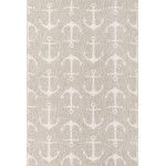 Rug Unique Loom Outdoor Coastal Gray Rectangular 6' 0 x 9' 0