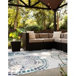 Rug Unique Loom Outdoor Coastal Ivory Rectangular 5' 3 x 8' 0