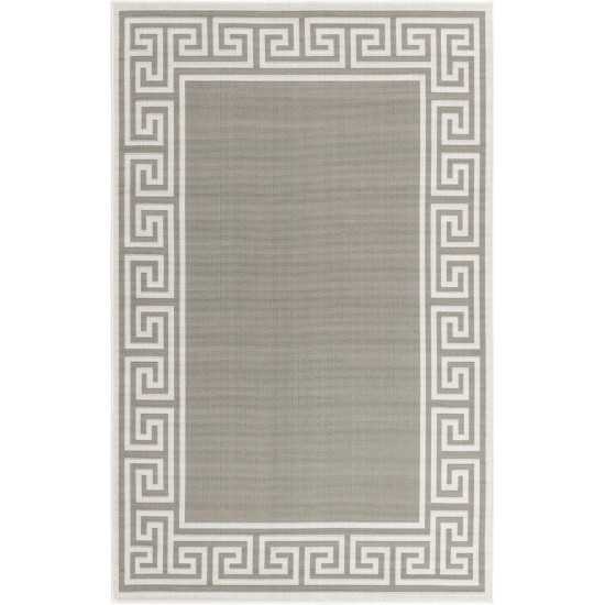 Rug Unique Loom Outdoor Coastal Gray Rectangular 5' 3 x 8' 0