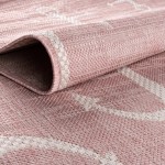 Rug Unique Loom Outdoor Coastal Pink Rectangular 5' 3 x 7' 10