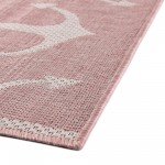 Rug Unique Loom Outdoor Coastal Pink Rectangular 5' 3 x 7' 10