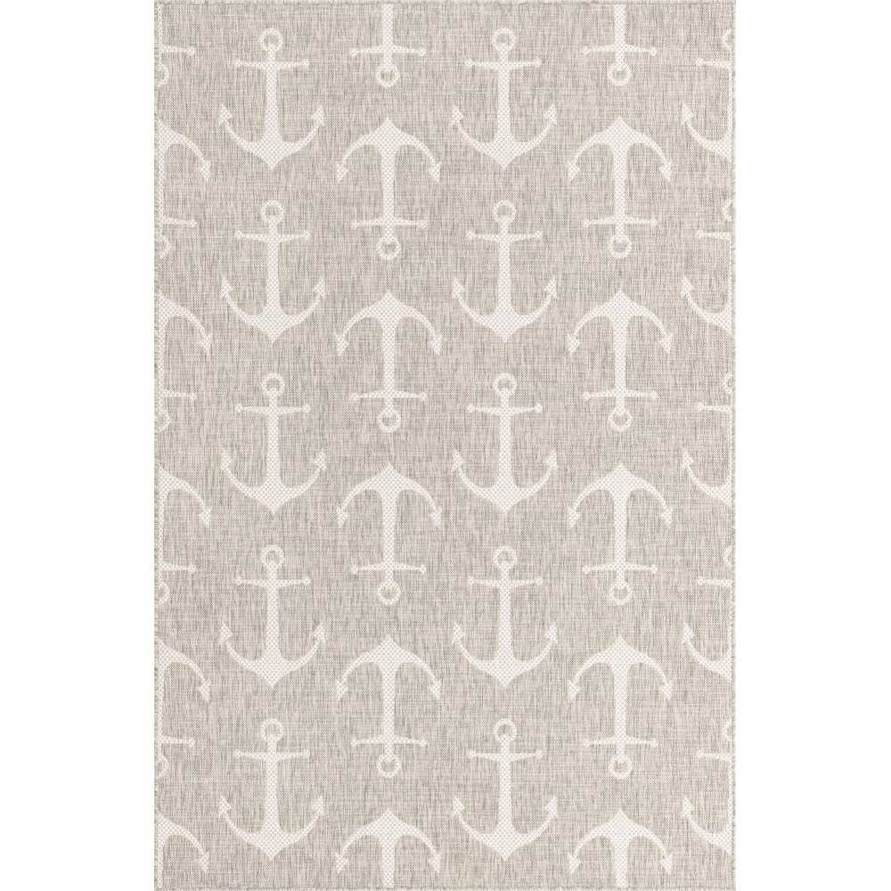 Rug Unique Loom Outdoor Coastal Gray Rectangular 5' 3 x 7' 10 Rug Unique Loom Outdoor Coastal Gray Rectangular 5' 3 x 7' 10