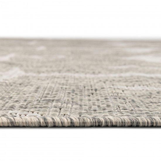 Rug Unique Loom Outdoor Coastal Gray Rectangular 5' 3 x 7' 10