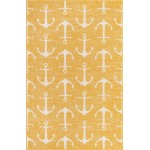 Rug Unique Loom Outdoor Coastal Yellow Rectangular 5' 3 x 7' 10