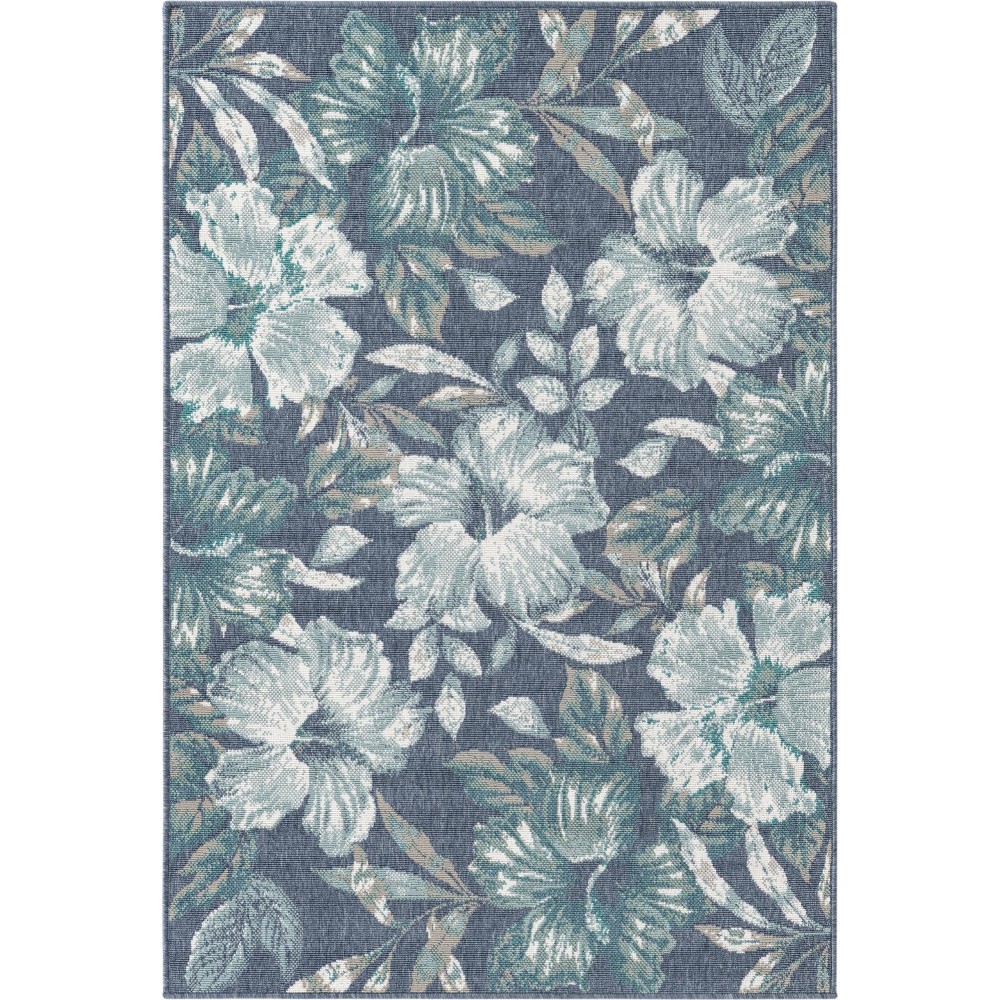 Rug Unique Loom Outdoor Coastal Blue Rectangular 4' 0 x 6' 0 Rug Unique Loom Outdoor Coastal Blue Rectangular 4' 0 x 6' 0