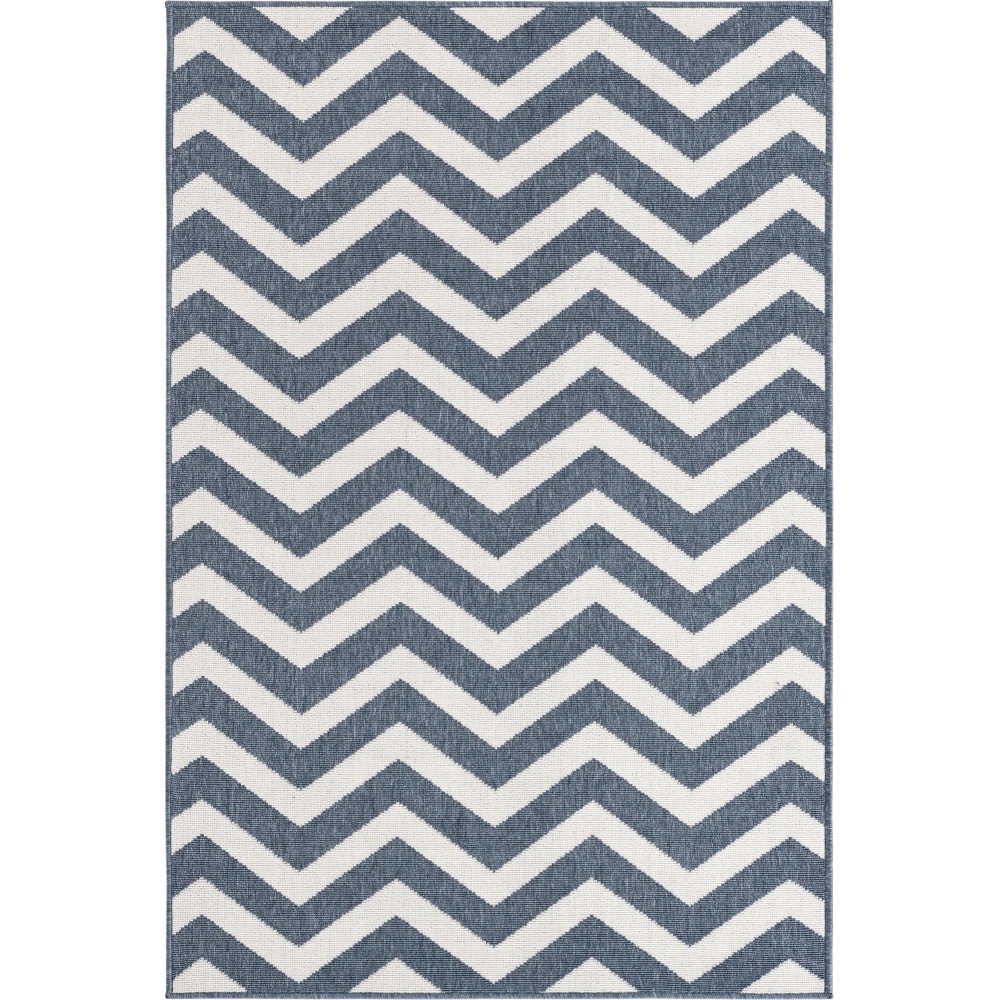 Rug Unique Loom Outdoor Coastal Navy Blue Rectangular 4' 0 x 6' 0 Rug Unique Loom Outdoor Coastal Navy Blue Rectangular 4' 0 x 6' 0