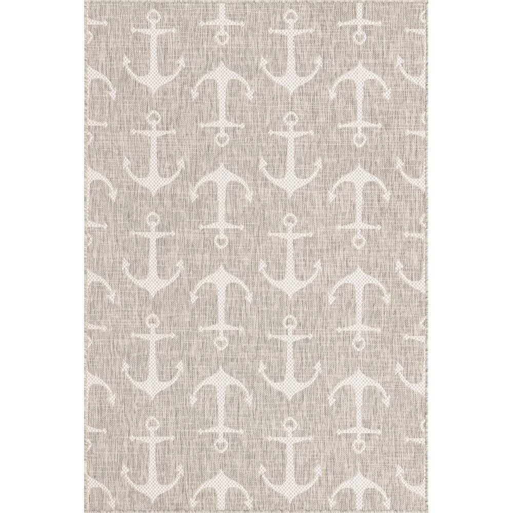 Rug Unique Loom Outdoor Coastal Gray Rectangular 4' 0 x 6' 0 Rug Unique Loom Outdoor Coastal Gray Rectangular 4' 0 x 6' 0