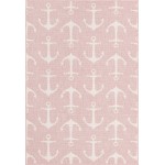 Rug Unique Loom Outdoor Coastal Pink Rectangular 4' 0 x 6' 0