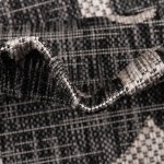 Rug Unique Loom Outdoor Coastal Charcoal Rectangular 4' 0 x 6' 0