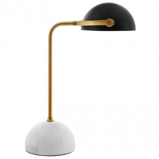 Convey Bronze and White Marble Table Lamp