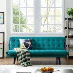 Glance Tufted Convertible Fabric Sofa Bed