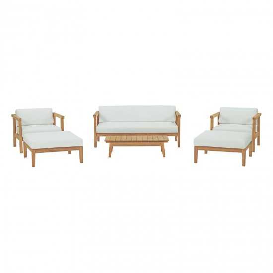 Bayport 6 Piece Outdoor Patio Teak Set