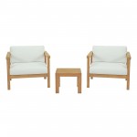 Bayport 3 Piece Outdoor Patio Teak Set