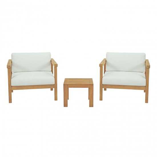 Bayport 3 Piece Outdoor Patio Teak Set