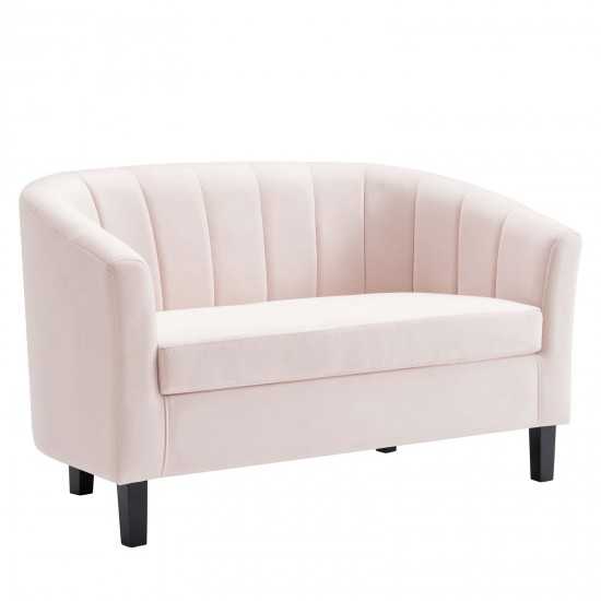 Prospect Channel Tufted Performance Velvet Loveseat