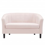 Prospect Channel Tufted Performance Velvet Loveseat