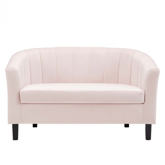 Prospect Channel Tufted Performance Velvet Loveseat