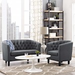 Prospect 2 Piece Upholstered Fabric Loveseat and Armchair Set