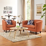 Prospect 2 Piece Upholstered Fabric Loveseat and Armchair Set