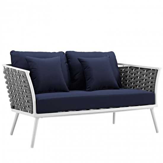 Stance 6 Piece Outdoor Patio Aluminum Sectional Sofa Set